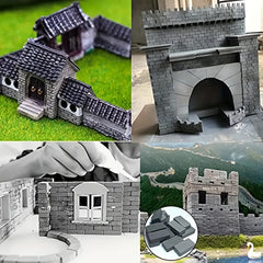 50pcs Mini Simulation Small Red Brick Model Material Building
