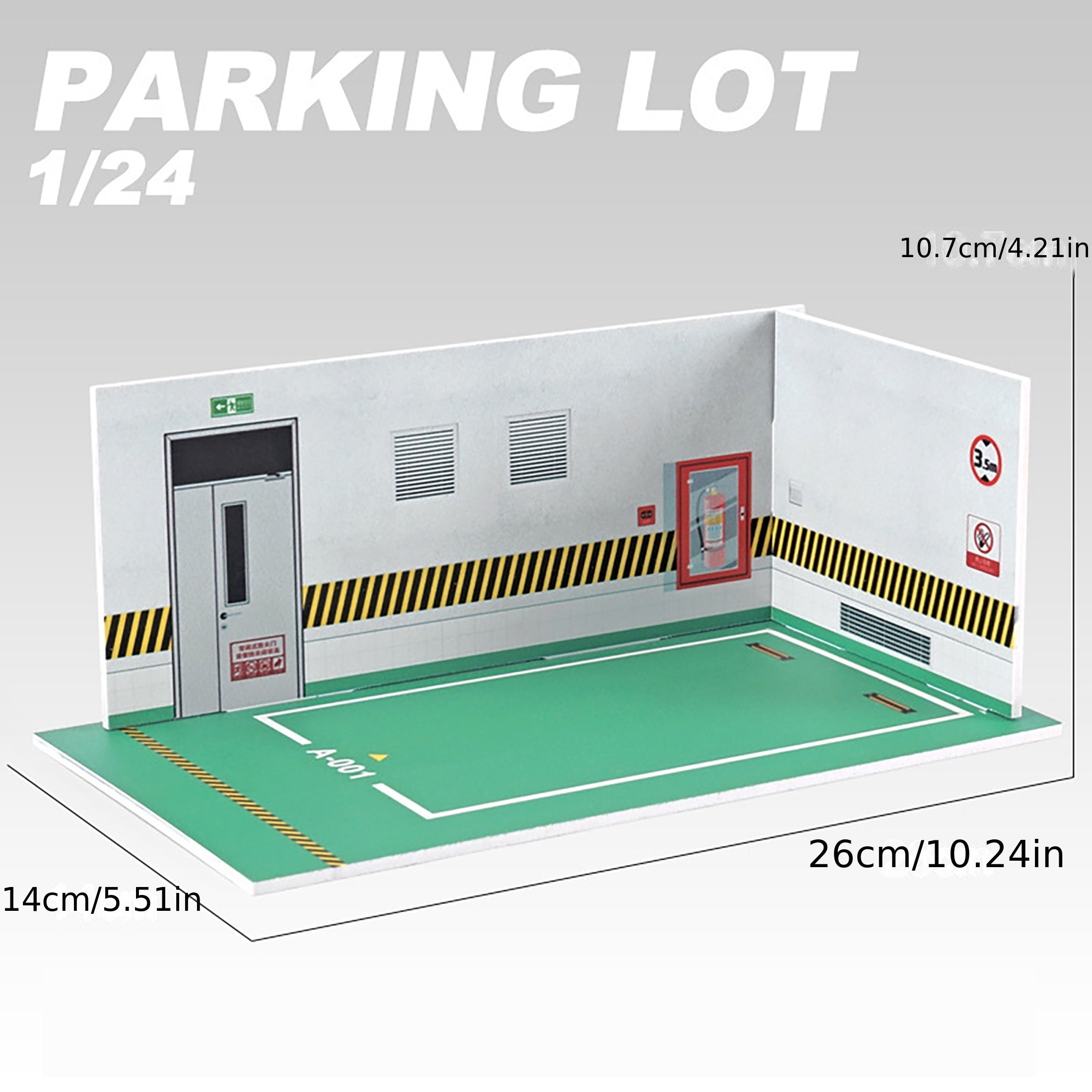 Model Alloy Car Parking Lot with Display Scene Garage Storage