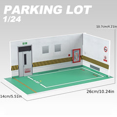 Model Alloy Car Parking Lot with Display Scene Garage Storage
