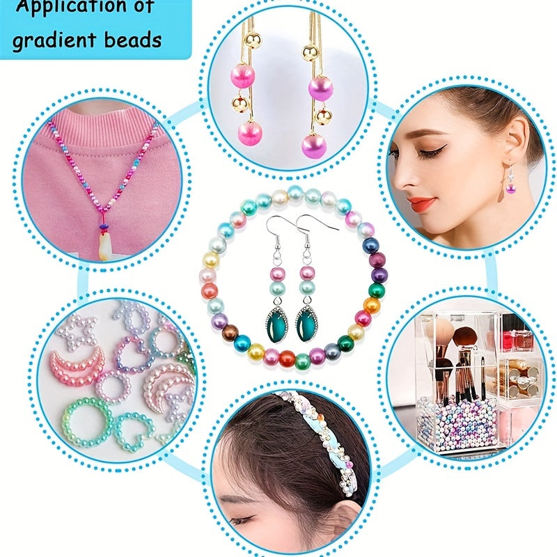 8mm Glass Beads Multicolor DIY Bracelet Necklace Jewelry Accessories