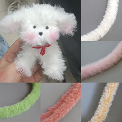 1pc Plush Twisting Stick Thick Diy Doll Accessories Leather Grass Wool