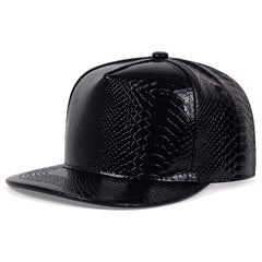 Men's PU Leather Hip Hop Cap