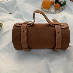 1pc 150 Picnic Mat With Strap Outdoor Camping Tablecloth