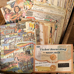 50pcs Vintage Ephemera Bundle Junk Journal Kit Scrapbook Supplies Paper