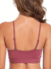 Cross Cut Out Sports Bra for Women