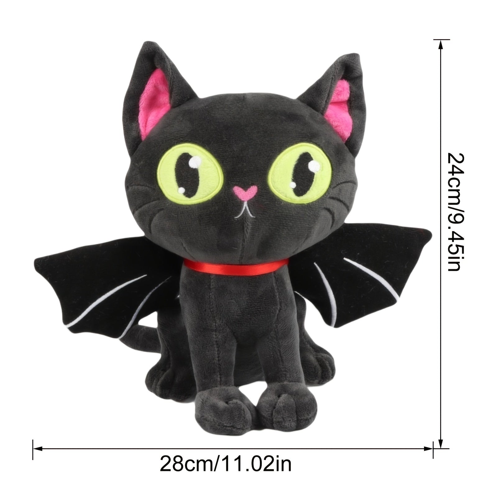 Halloween Bat Cat Plush Toy Stuffed Animal Figure Pillow