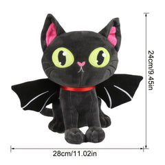 Halloween Bat Cat Plush Toy Stuffed Animal Figure Pillow