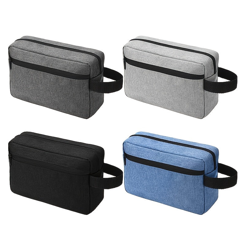 Small Travel Toiletry Bag with Zipper and Handle