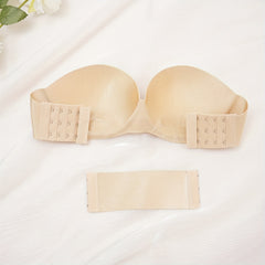 Strapless Bandeau Bra Push Up Invisible Lingerie