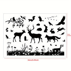 Animal Clear Stamps for Crafting - Dog Cat Giraffe Squirrel