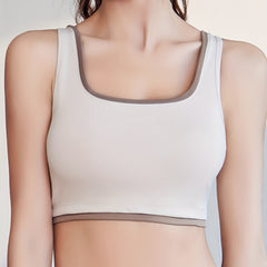 Stretchy U Neck Sleeveless Yoga Tank Top