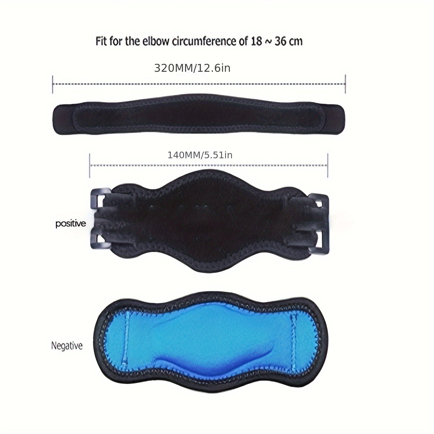 Elbow Pads for Tennis & Golf, One Size Fits All