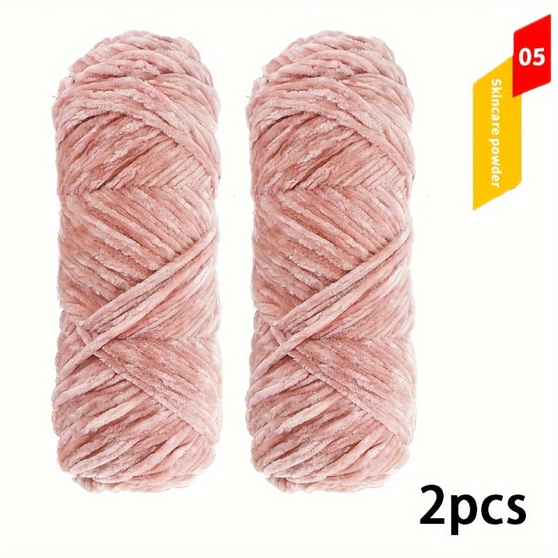 Chenille Woolen Crochet Thread Ice Strip Needle Warm Velvet Thread
