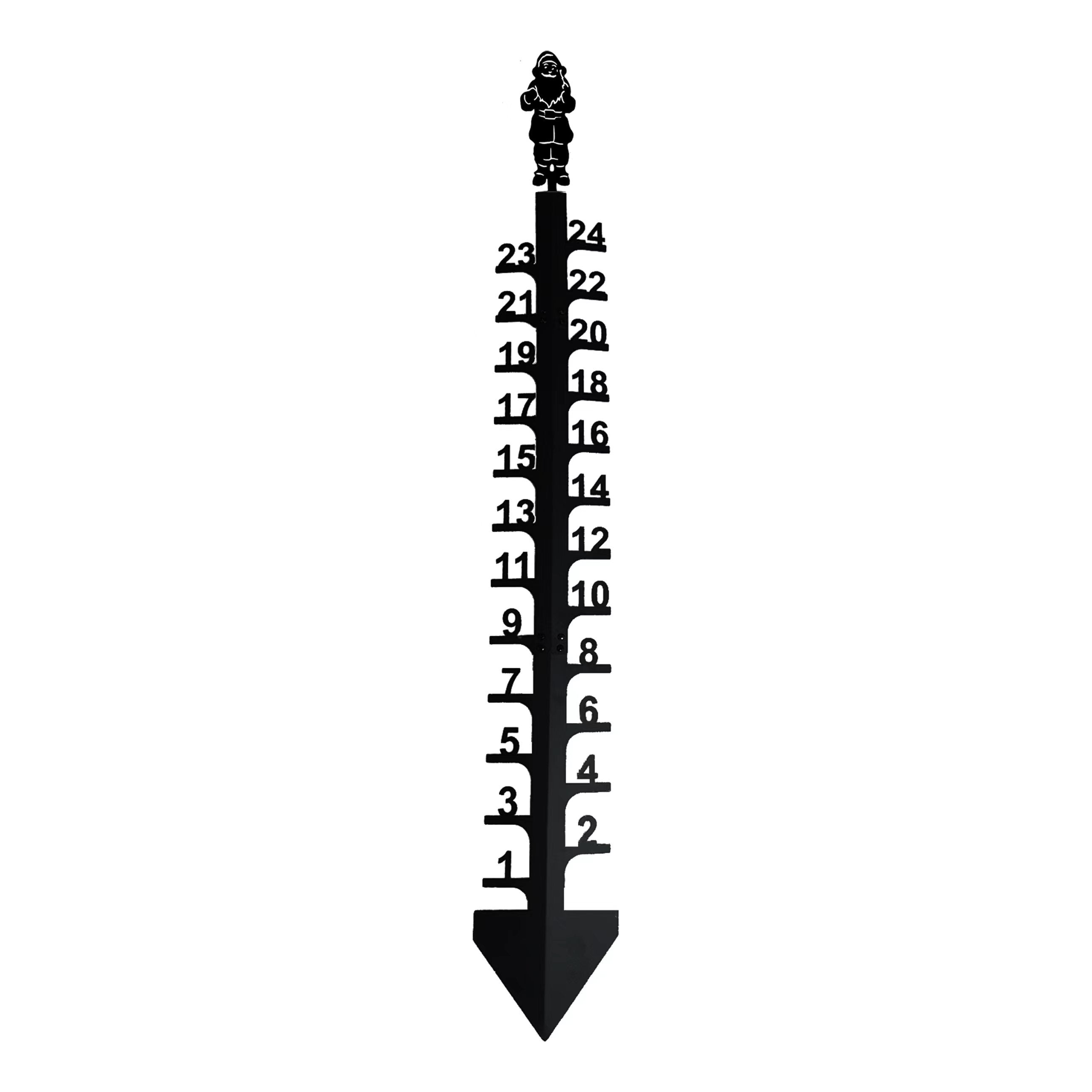Snow Gauge Outdoor Iron Art Snowflake Snowfall Measuring Gauge Metal Elk Garden