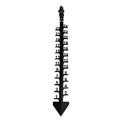 Snow Gauge Outdoor Iron Art Snowflake Snowfall Measuring Gauge Metal Elk Garden