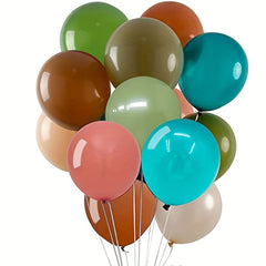 100pcs 25.4cm Retro Balloons with Pump for Party Decoration