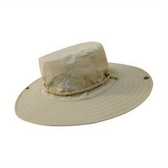 Embroidered Sun Protection Hat for Outdoor Traveling