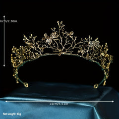 Golden Headband Queen Princess Crown Tiara Birthday Party Wedding