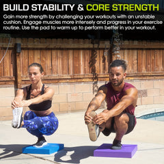 Balance Pad for Knee & Elbow Support - Non-Slip TPE Fitness Kneeling Pad