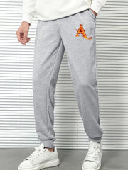 Men s Casual Loose Sweatpants Cartoon Skull Print Jogger Pants