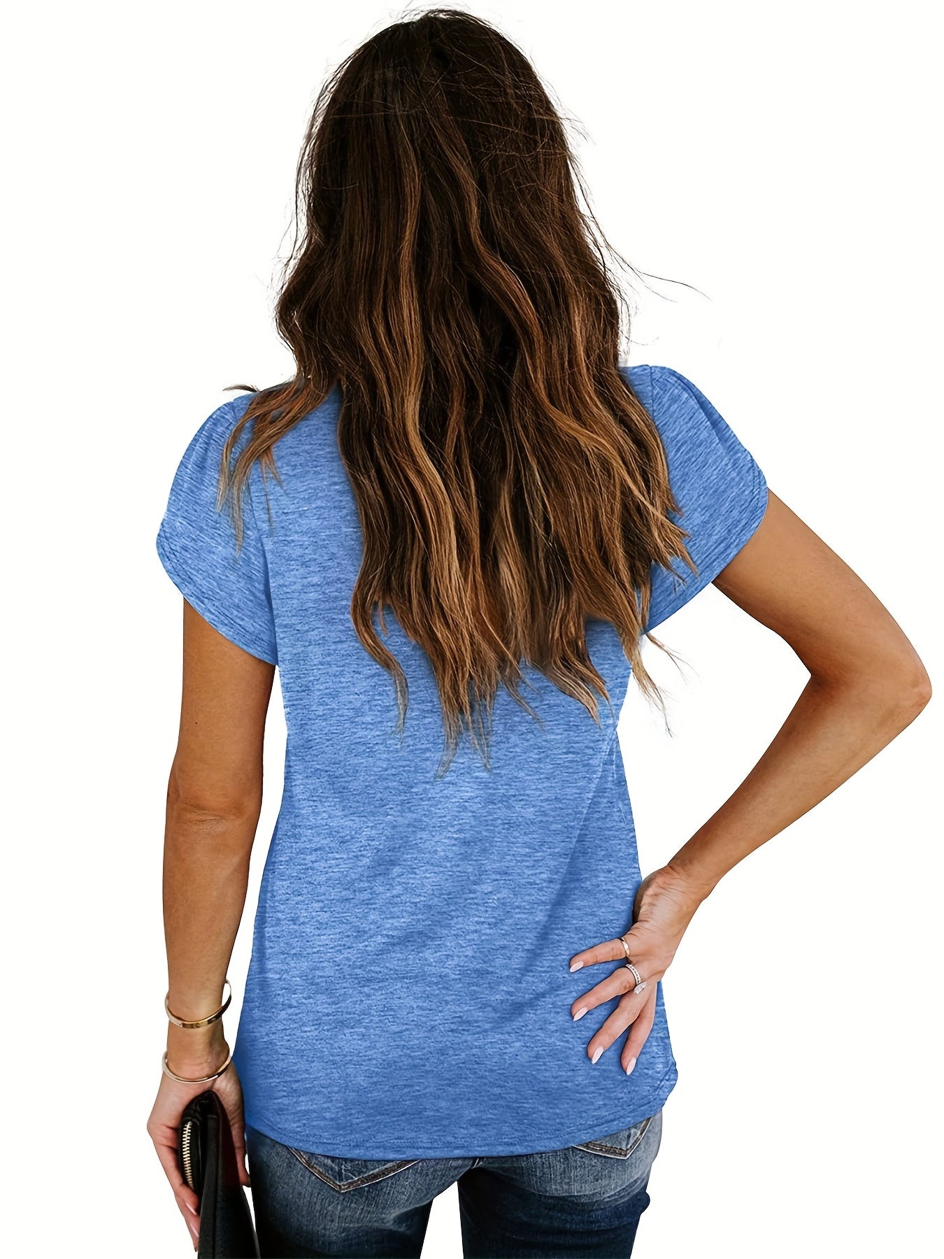 Stylish Women's Workout Tee Short Sleeve Activewear Top