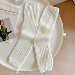 Solid Leg Warmers Lolita Knee High Socks Women's Stockings