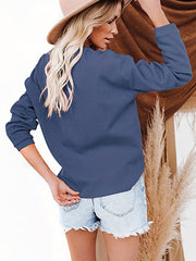 Casual Sweater Women's Plus Solid Ribbed Button Up Long Sleeve V Neck