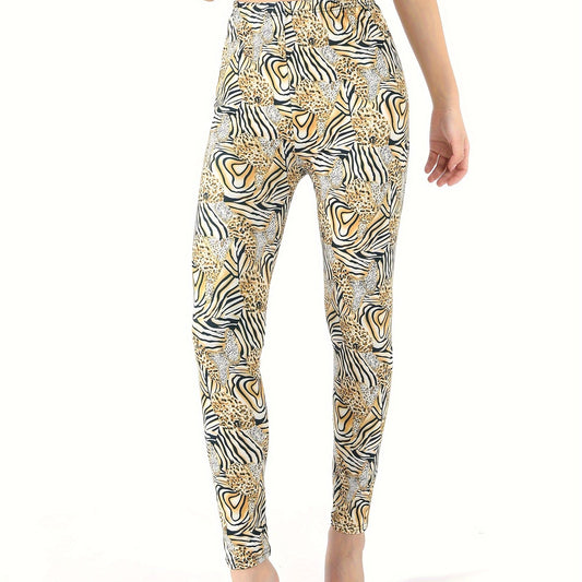 Leopard Print Fitness Leggings for Women