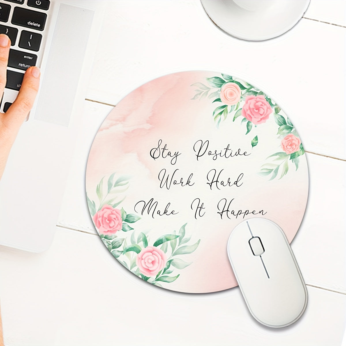 Flower Pattern Gaming Mouse Pad Abstract Large Mouse Mat