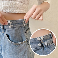 Daisy Pattern Safety Brooch Pin Buckle Minimalist Waist Tightener