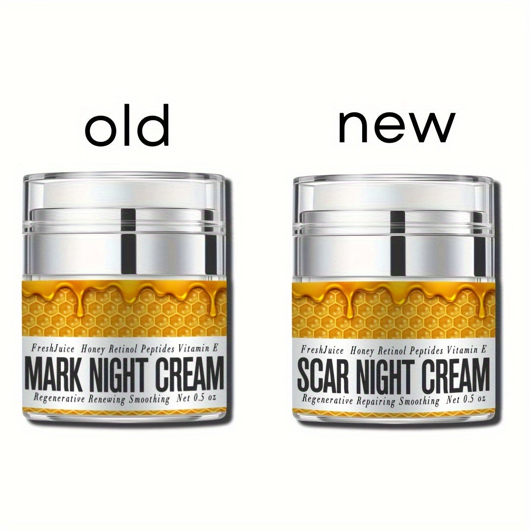 Manuka Honey Night Cream Scar Creme Retinol Vitamin E Smooth Repair