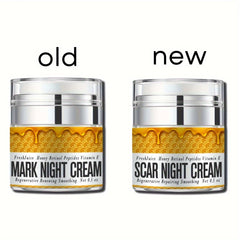 Manuka Honey Night Cream Scar Creme Retinol Vitamin E Smooth Repair