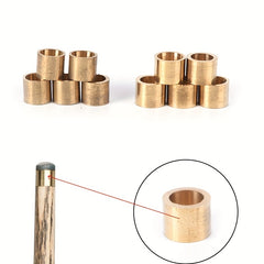5pcs Pool Cue Ferrules Brass Tip Snooker Repair Tool