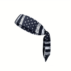 American Flag Hairband Sweatband for Yoga Running Unisex