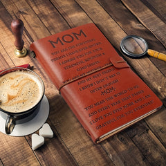 Mom Leather Journal Anniversary Birthday From Daughter Son