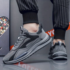 Men's Lace up Sneakers Athletic Shoes Breathable Running Basketball Gym