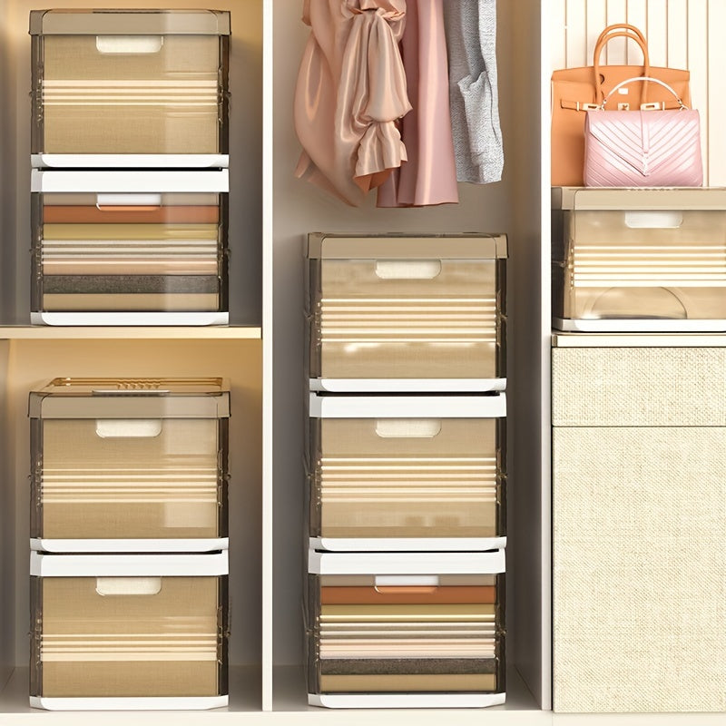 Wardrobe Clothes Pants Storage Box for Jeans Layered Organization