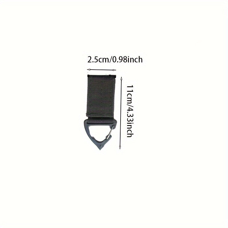 Nylon Webbing Buckle Backpack Hanging Keychain Outdoor Camping