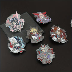 Game Peripheral Cartoon Character Brooch Metal Enamel Accessories For Girls