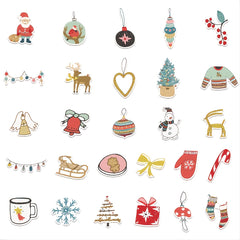27pcs Christmas Decoration Stickers Holiday Decals Xmas Decor