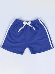 Boys Casual Striped Shorts Drawstrings Elastic Waist for Summer Holiday
