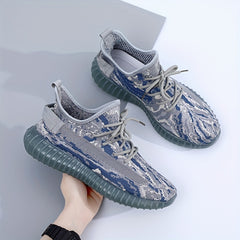 Men's Knit Running Shoes Breathable Sneakers for Running Jogging