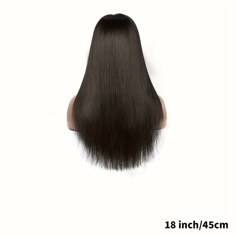 Brazilian Straight 360 Full Lace Frontal Human Hair Wig Pre Plucked Transparent