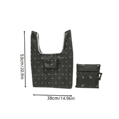 Folding Square Shopping Bag Portable Storage Bag 53x09cm 38x0cm