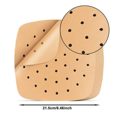 200pcs BBQ Air Fryer Liners Disposable Square Parchment Papers