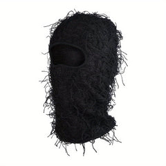 Camouflage Knitted Hat Winter Mask Hood Cover Retro Hat