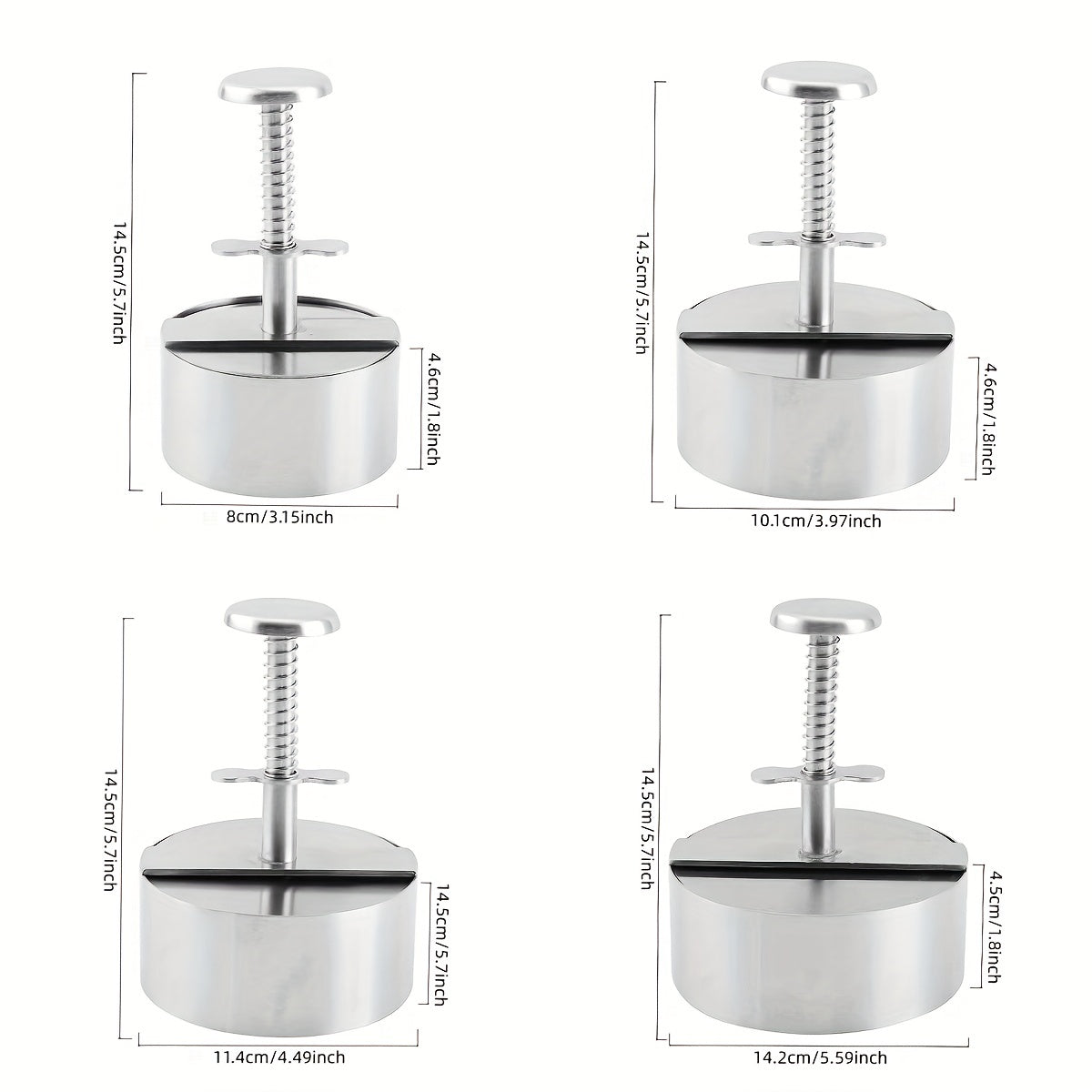 Stainless Steel Burger Press for Hamburger Steak Pie - Kitchen Gadgets