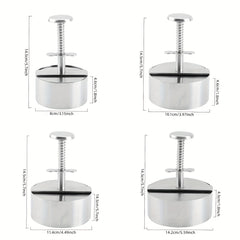 Stainless Steel Burger Press for Hamburger Steak Pie - Kitchen Gadgets