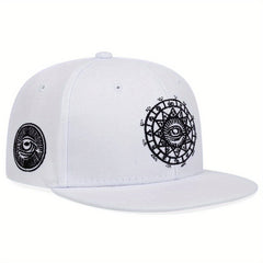 Big Eye Embroidery Snapback Hat Unisex Hip Hop Baseball Cap