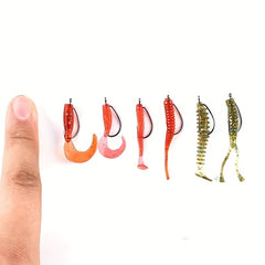 25pcs High Carbon Steel Crank Hooks Soft Lures Fishing Accessories Size 8-5/0